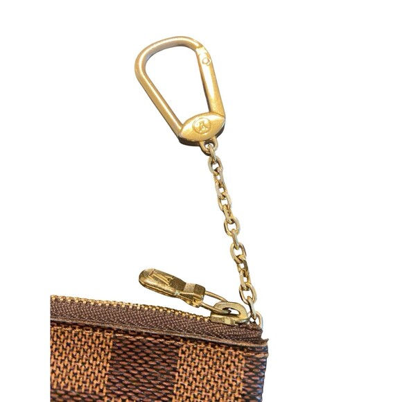 Authentic Louis Vuitton Damier Ebene Canvas Key Pouch - Picture 3 of 14